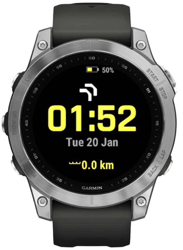 BeatBuddy Pro Watch Face on Garmin Fenix 7