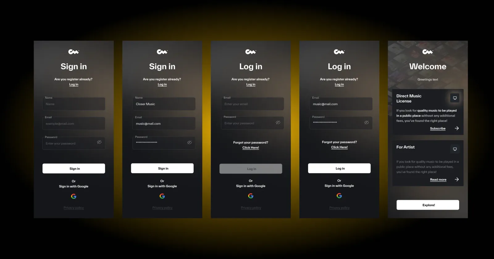 Mobile Application for Music Catalogs