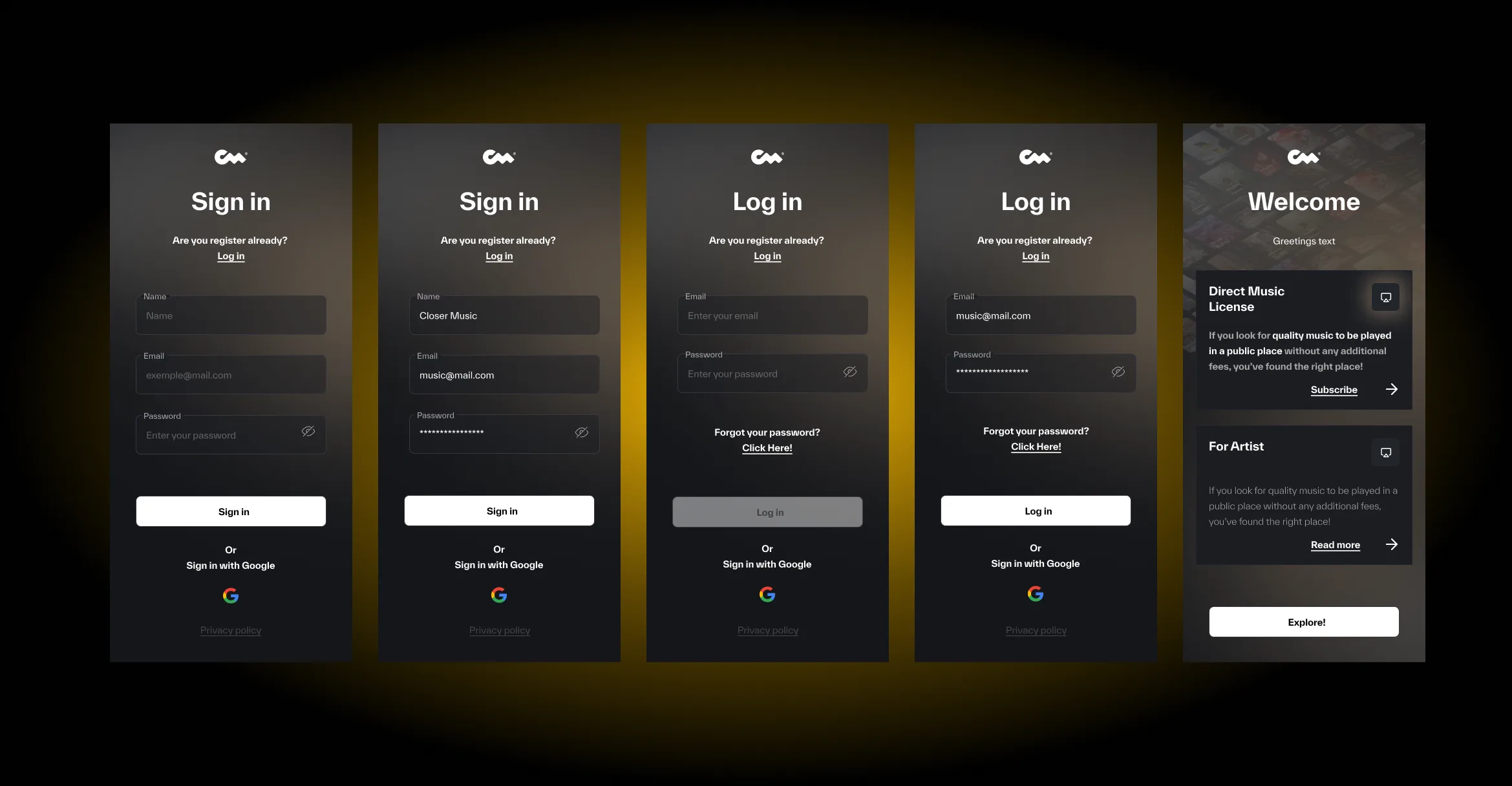 Mobile Application for Music Catalogs